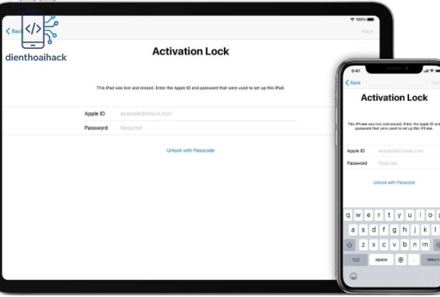 khóa kích hoạt ipad