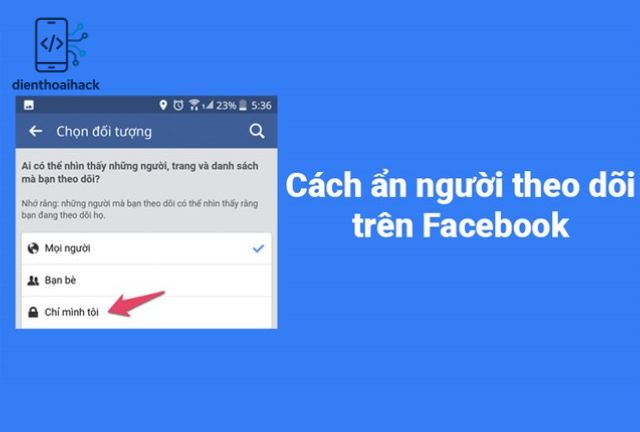 Cách ẩn người theo dõi trên FaceBook mới nhất